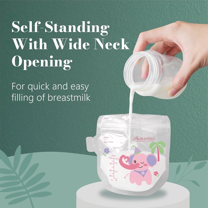 Autumnz Animal Land Double ZipLock Breastmilk Storage Bag 母乳袋